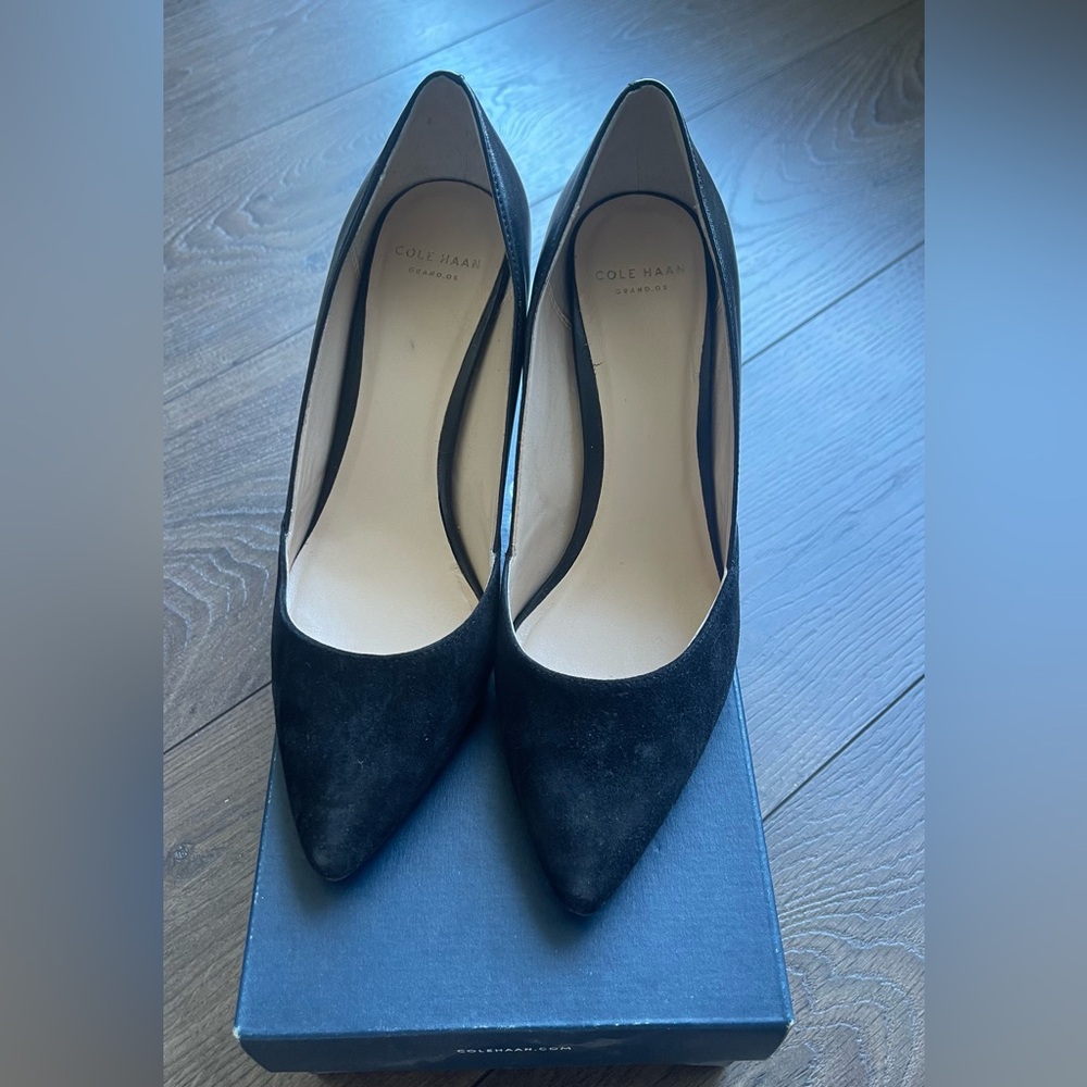 Cole Haan Women's Black Suede Heels